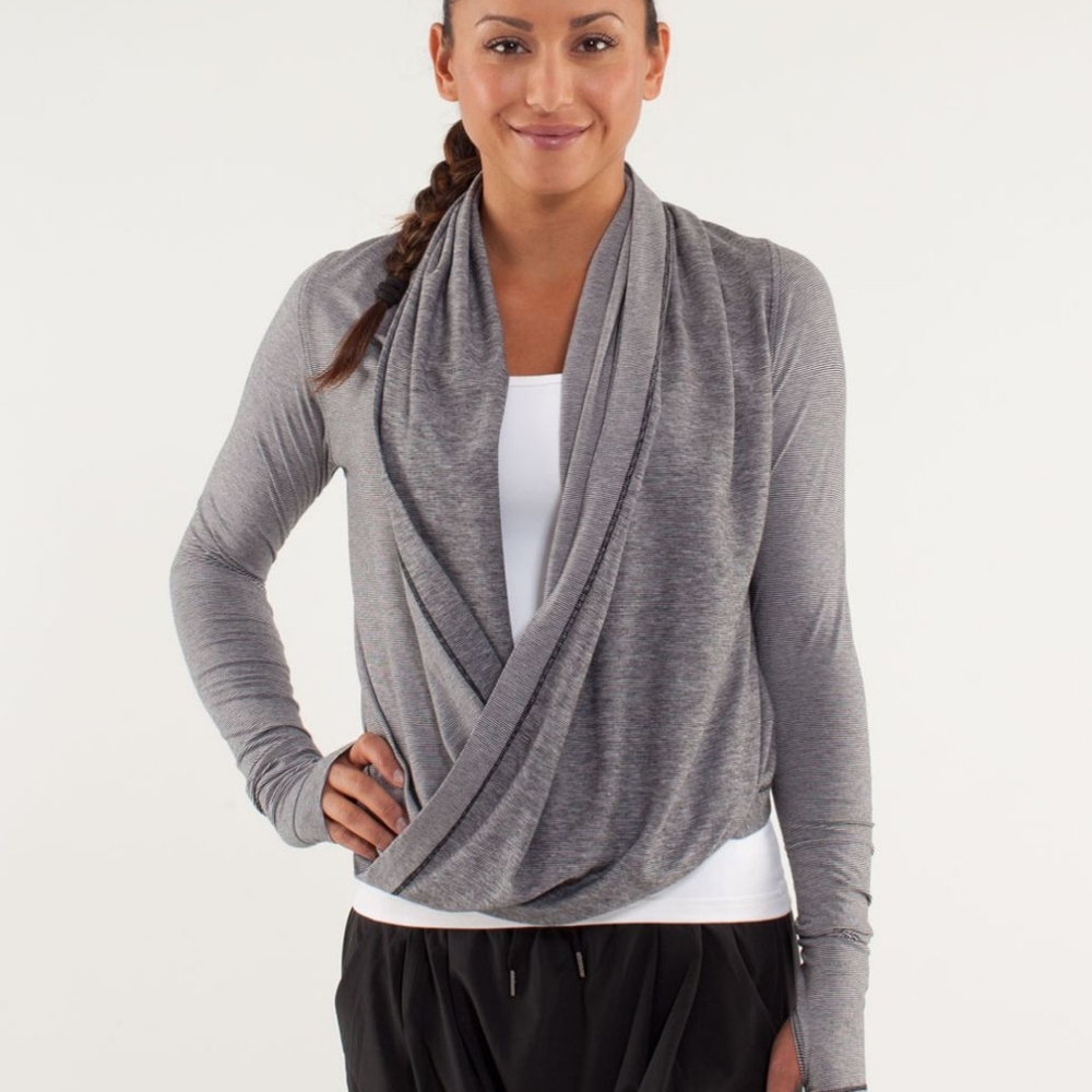 LULULEMON Iconic Wrap Black White Stripe